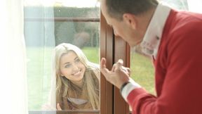 Irresistible 50+ year old stud gets lucky with a nubile goddess at his exclusive mansion