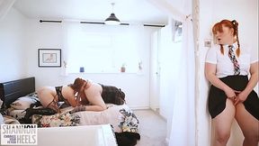 Slut StepMum step Daughter Compete for '_s CUM - Shannon Huxley