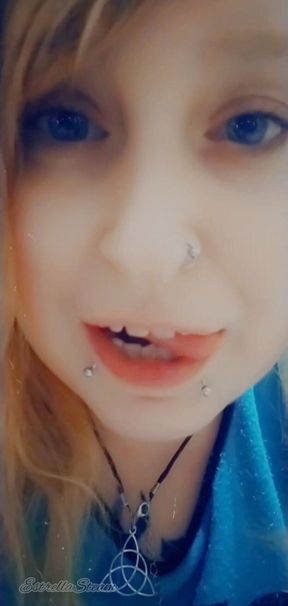 I stare at you while I smile at you