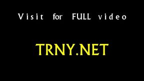 T-girl meets monster cock