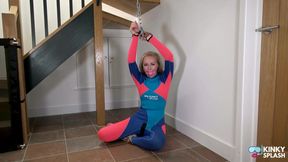 Neoprene Suit, Chains & Face‑cum Tease