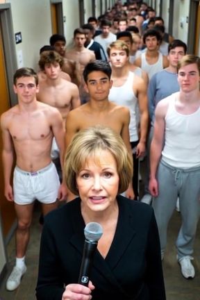 Mature granny explores taboo age gap with her son's friend