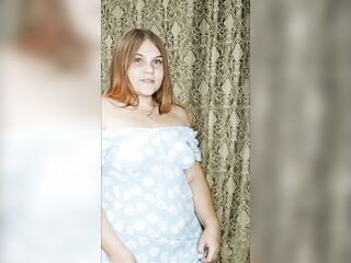 pretty in a blue costume