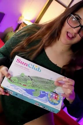 Big Crocodile Inflatable Ride and Deflate - Bunny Looner