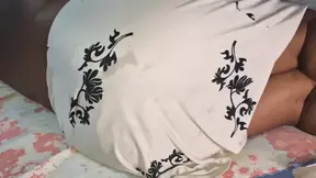Naughty believer caught with a plug in her ass