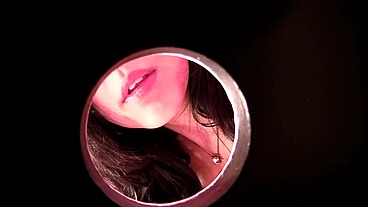 Kimber Kay Sucks Chris Strokes Huge Cock Gloryhole