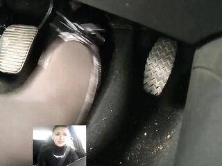 Screaming Brake Failure in Ebony Patent Flats