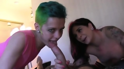 Extreme Fetish Tatooed Girls Intercourse Huge Cock