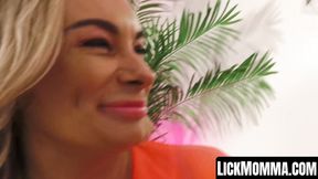 ”Stepdaughter Atlanta Moreno & stepmum Eva May ORGASM together”