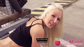 Naughty dick ride by blonde chick cam angel!