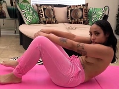 NudeYogaPorn - Arab Babe Jasmine Valentine Nude Yoga And