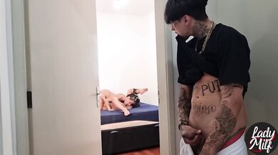 I caught MC Kalyu's girlfriend and look what he did to her nasty butt