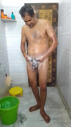 me bathing naked.