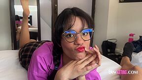 18 Year Old Very Cute Girl Innocently Gives Me A Blowjob But Asks For Hard Live Sex