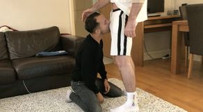 MATURE PETE BREEDS BRETT ON HIS NEW CARPET