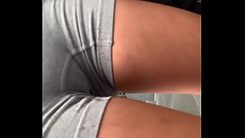 Amazing tight ass and close up pussy bulge