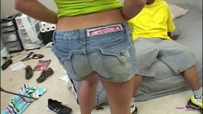 An Amateur Hottie with Tiny Tits Is Involved in Hardcore Banging with a Black Stud