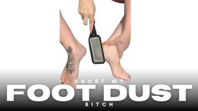 👃🏼🦶🏼 SNORT MY FOOT DUST BITCH! 🦶🏼👃🏼
