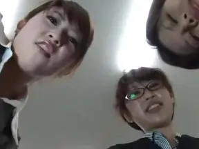 Japanese Female Bosses Dominate Submissive Men During Boot Worship Orgies