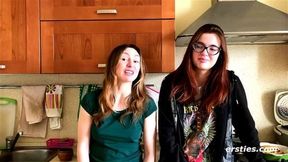 Cute Ukrainian Couple Felicia & Lina Grind So Fine