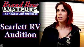 busty redhead scarlett foxx plays with a sex toy and gives a deep bj!