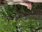 Striped down naked in public park because I needed to cum so bad