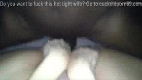 Real Wife's Interracial Threesome Cuckold