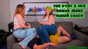 Fae D'Cay and Iris's Ramon Jeans Couch!