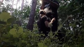 I fuck my stepsister in the mouth in the woods so her boyfriend doesn't catch us