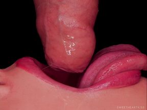 CloseUp Passionate Oral sex And Jizz In Mouth