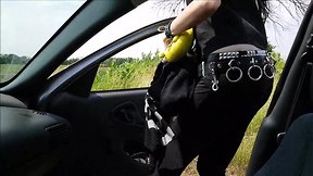 Sarina havok and robin coffins: dark passenger - goth hitchhiker sucks trans cock for ride