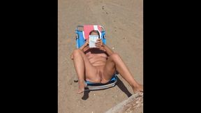 Exhibition On The Beach. She Tans Her Pussy. Cap Dagde