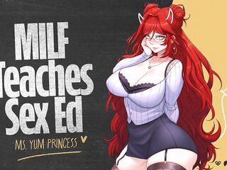 ASMR - Sexually excited mother I'd like to fuck Teaches U Sex Ed With Her Body - Roleplay Audio Porn Mature Woman Hentai Comics