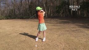 Playing a couple of holes with hot Japanese tarts