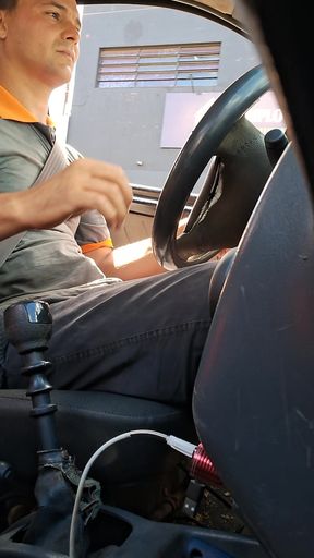 Driving and masturbating