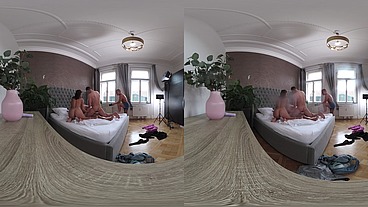 Kaira Love & Tiffany Blue VR Video Part One - CHEATING HOUSEWIVES EXPERIMENT w DOUBLE PUSSY PENETRATION (DPP)