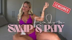 Findom Snap & Pay (Intermediate) Censored Beta Safe