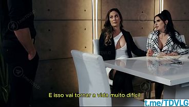 Empregado &eacute_ obrigado a foder hard suas chefes LEGENDADO