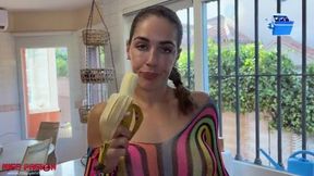 Caught in the Kitchen: The Surprising Moment with My Roommate! Tags: Miss Pasion, roommates, amateur couple, big boobs, POV, kitchen fun.
