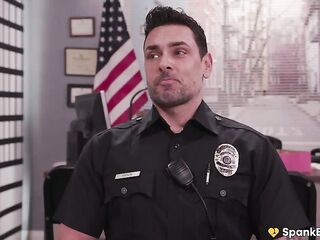 SPANKBANG GOLD - Cheating Hawt Cop Team-fucked By Whole Cop Vigour