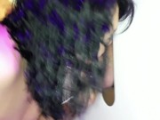 Primer Gloryhole de mi esposa en un swinger club