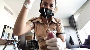 Sadistic nurse sounding and edging