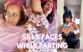 Chubby Girl Natural Fart Compilation Silly Faces Eye Rolls & Laughing