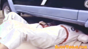 ”Retro backdoor bandits bare fuck outdoors & spray big load”