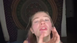 JOI Countdown Facial! Cum all over me! Smoking Weed