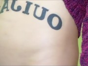Alien inside my belly tries to birth - belly bulge fetish