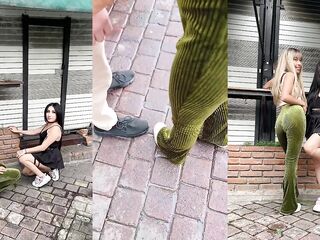 Mexican pair picks up a hotty on the street to bang her