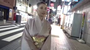 H-Cup Seduction at Restaurant: Mellow Body Overflowing from Traditional Outfit - Part 1