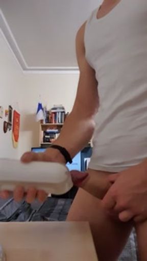 NoNutNovember day 19 - Needed to stick my frustrated dick in tenga toy
