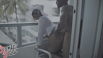 Bubble Butt Ebony Latina Shanice Luv Gets Dick Down On Balcony At Xbiz